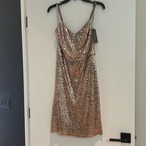 Jenny Yoo Emery Rose Gold Sequin dress, size 2